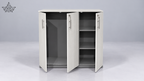 Ardas Ivory Three-Door Storage Cabinet