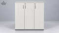 Ardas Ivory Three-Door Storage Cabinet