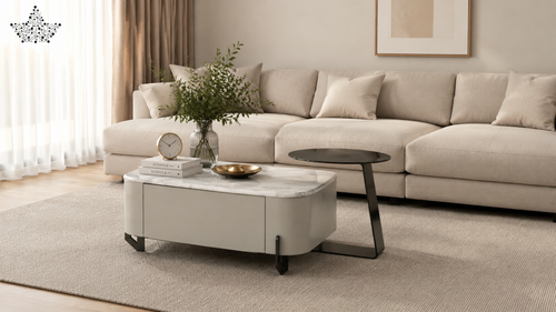Black Glass Center Table 2PCS | Ardas Interior