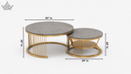 Gilded Cage Center Table Set