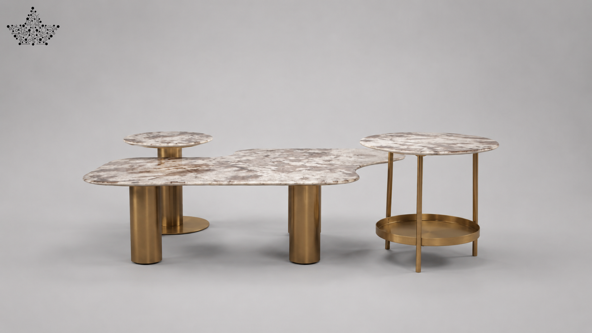 Trio Marble Center Table