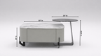 Black Glass Center Table 2PCS | Ardas Interior