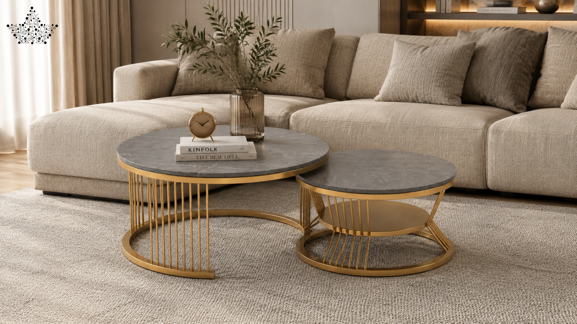 Gilded Cage Center Table Set