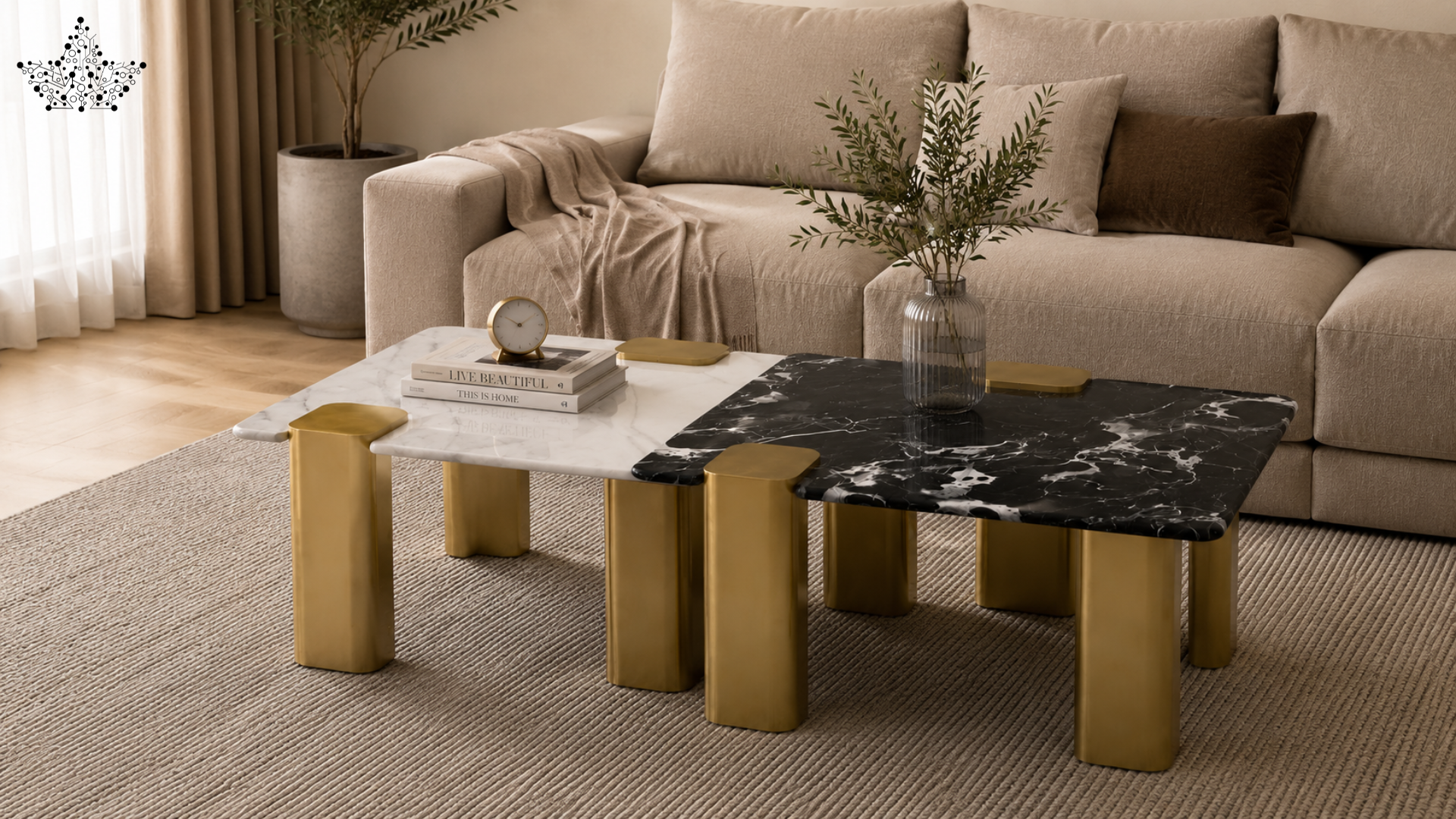 Duality Marble Center Table Set