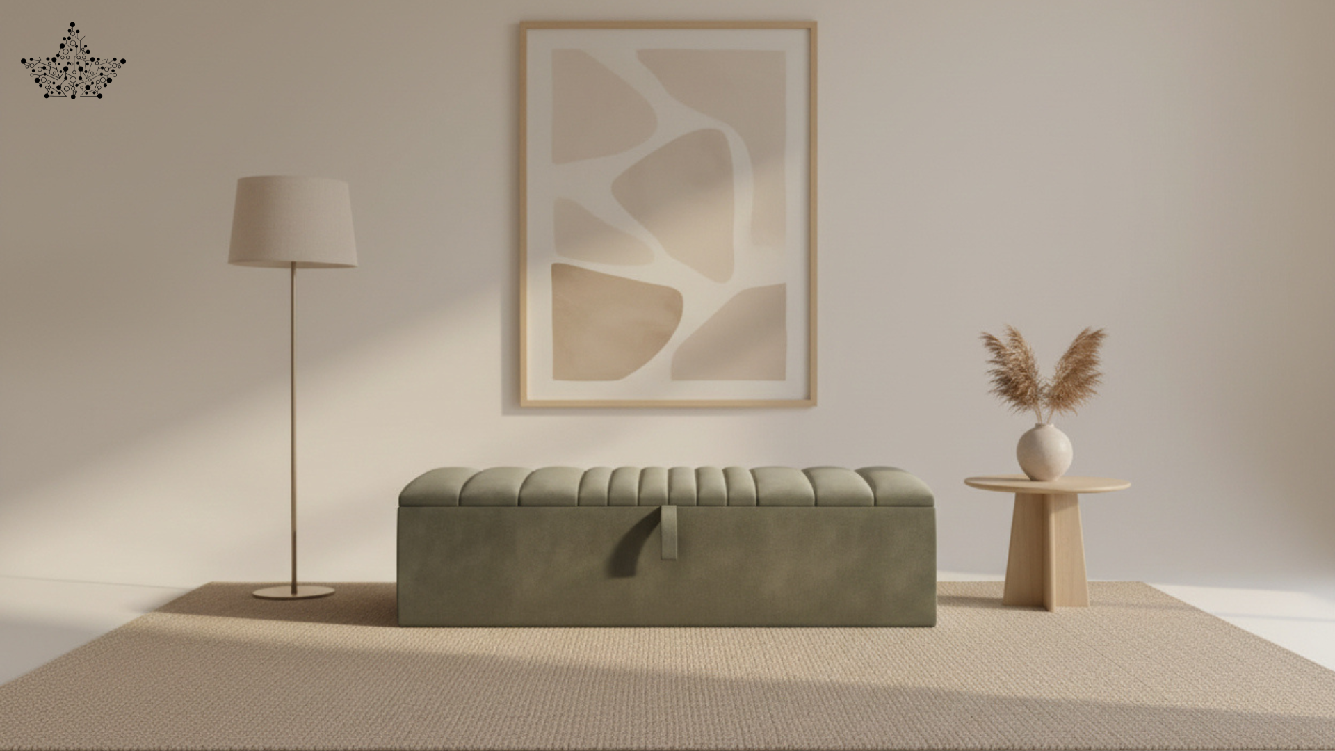 Channel Tufted Storage Couch