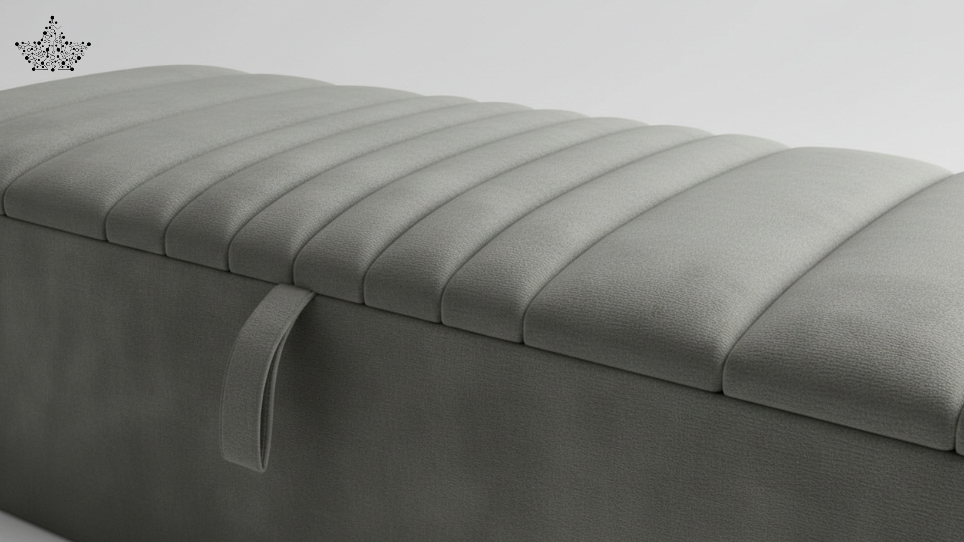 Channel Tufted Storage Couch