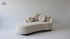 Boucle Fan-Back Couch