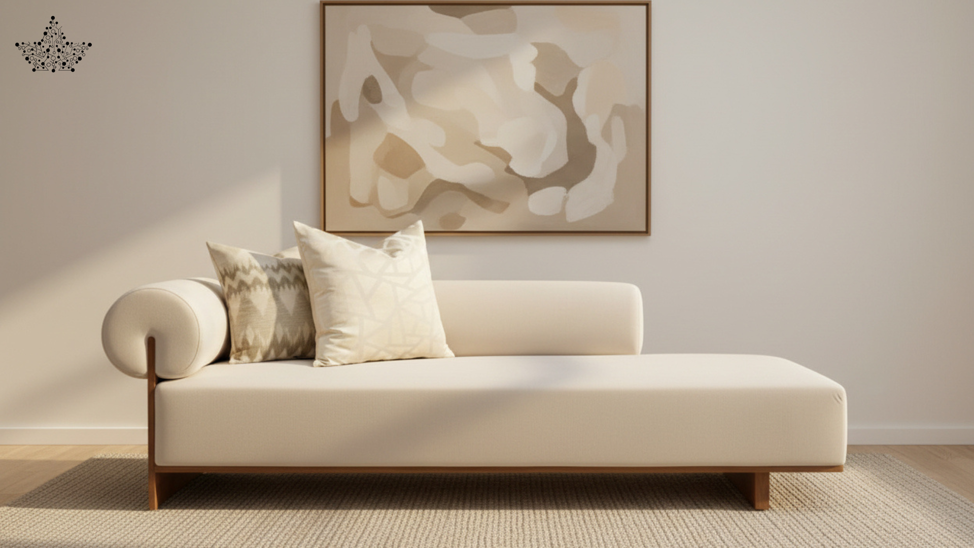 Ivory Chaise Couch