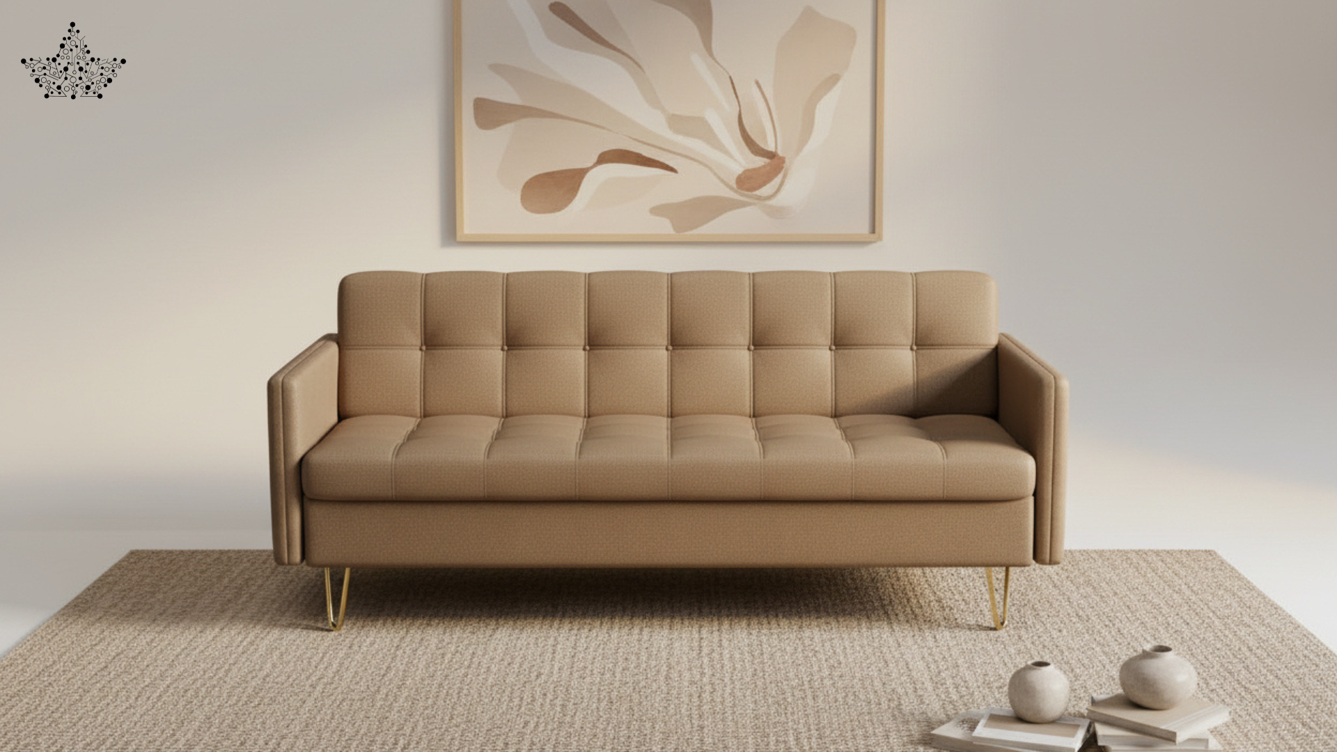 Grid Tufted Couch