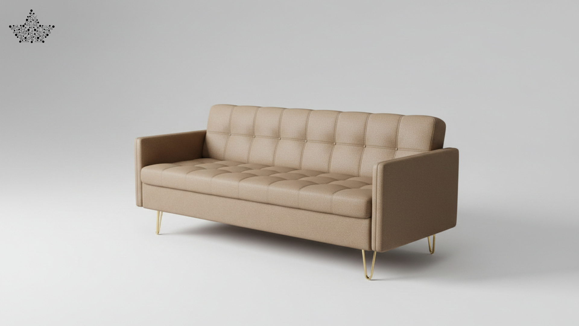 Grid Tufted Couch