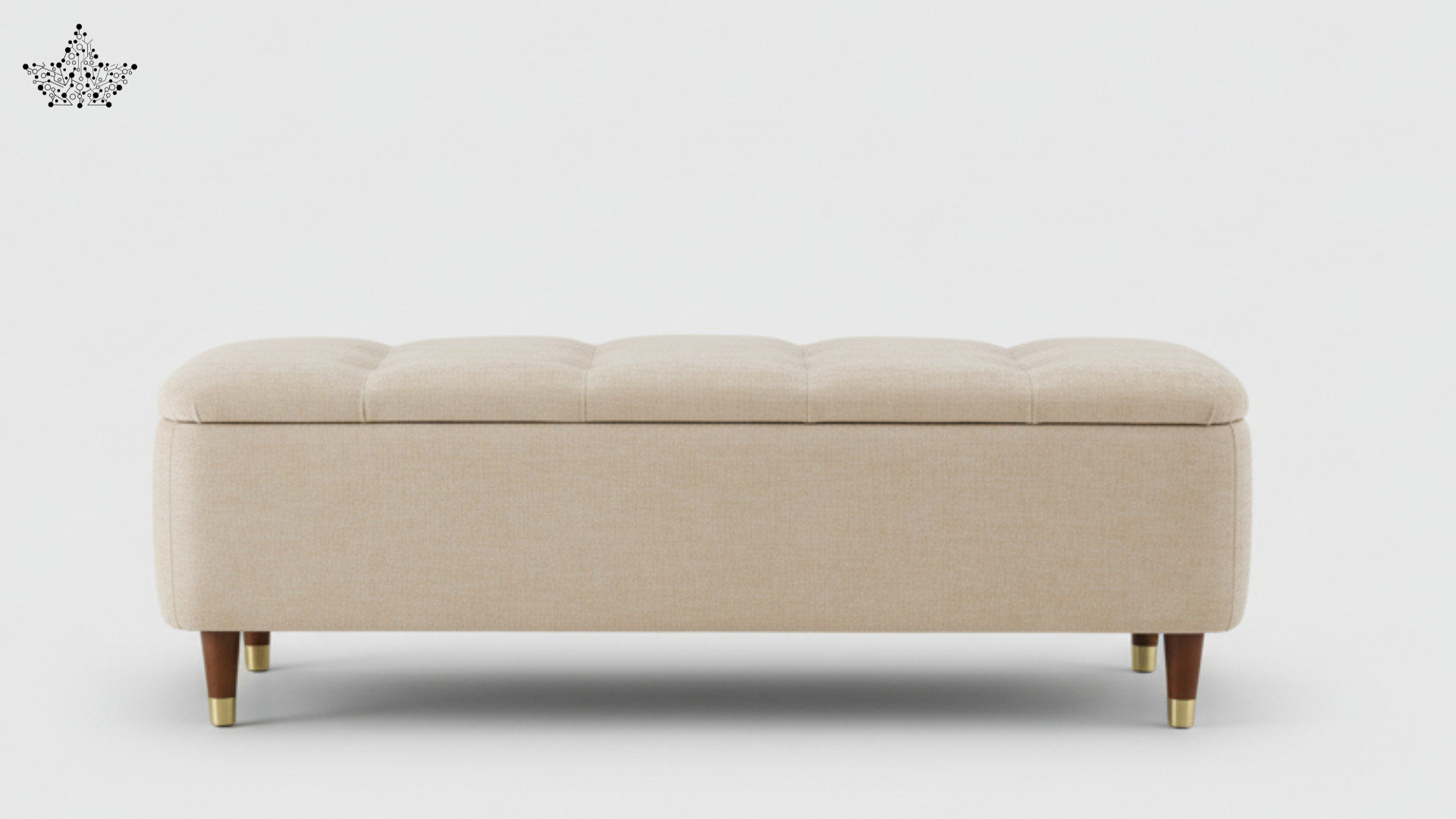 Boucle Tufted Storage Couch