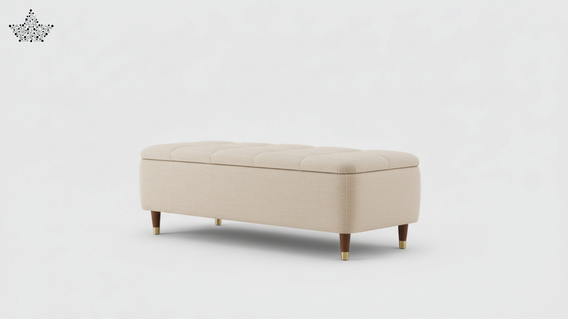 Boucle Tufted Storage Couch