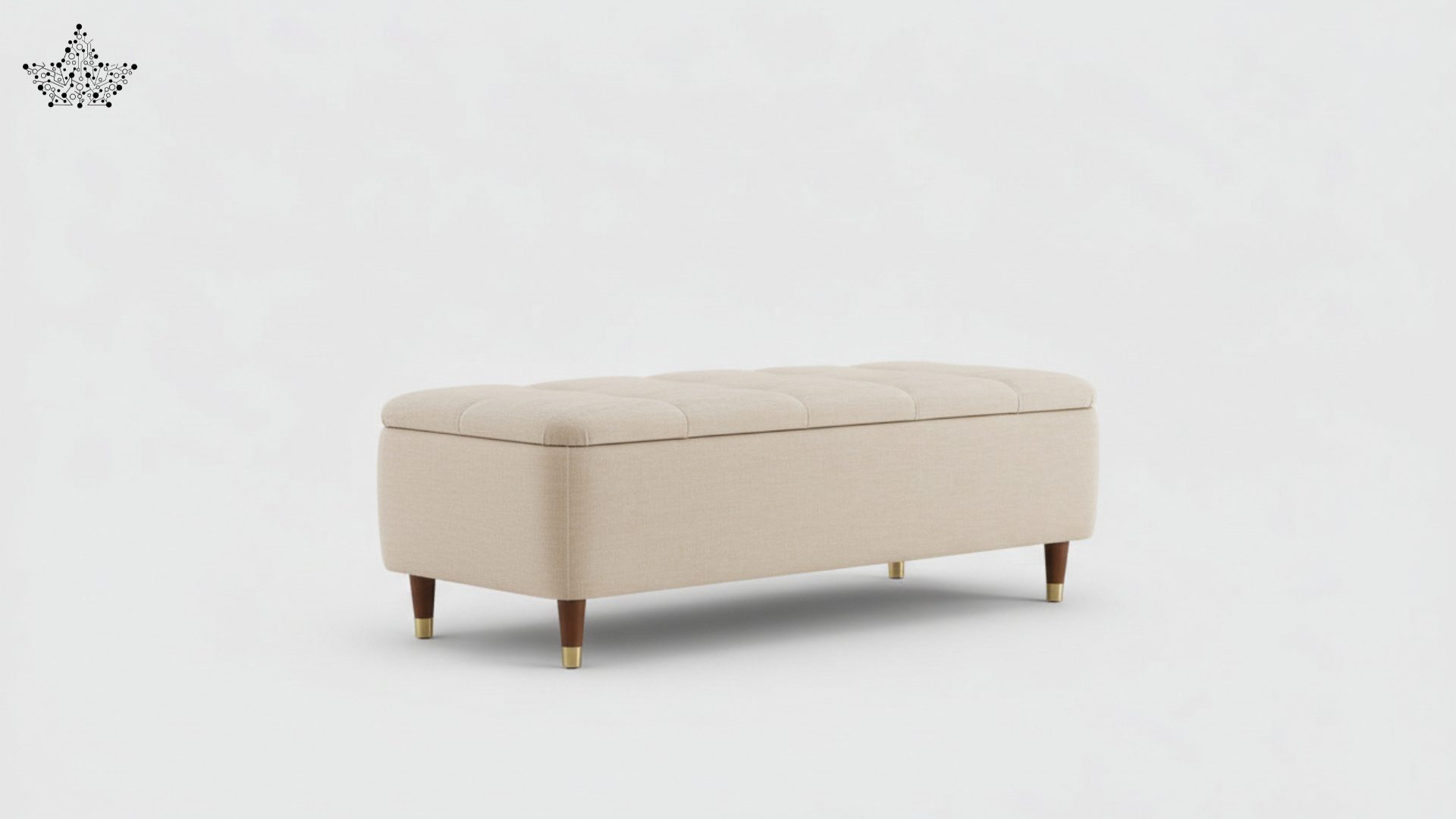 Boucle Tufted Storage Couch
