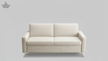 Cream Minimalist 2-Seater Sofa