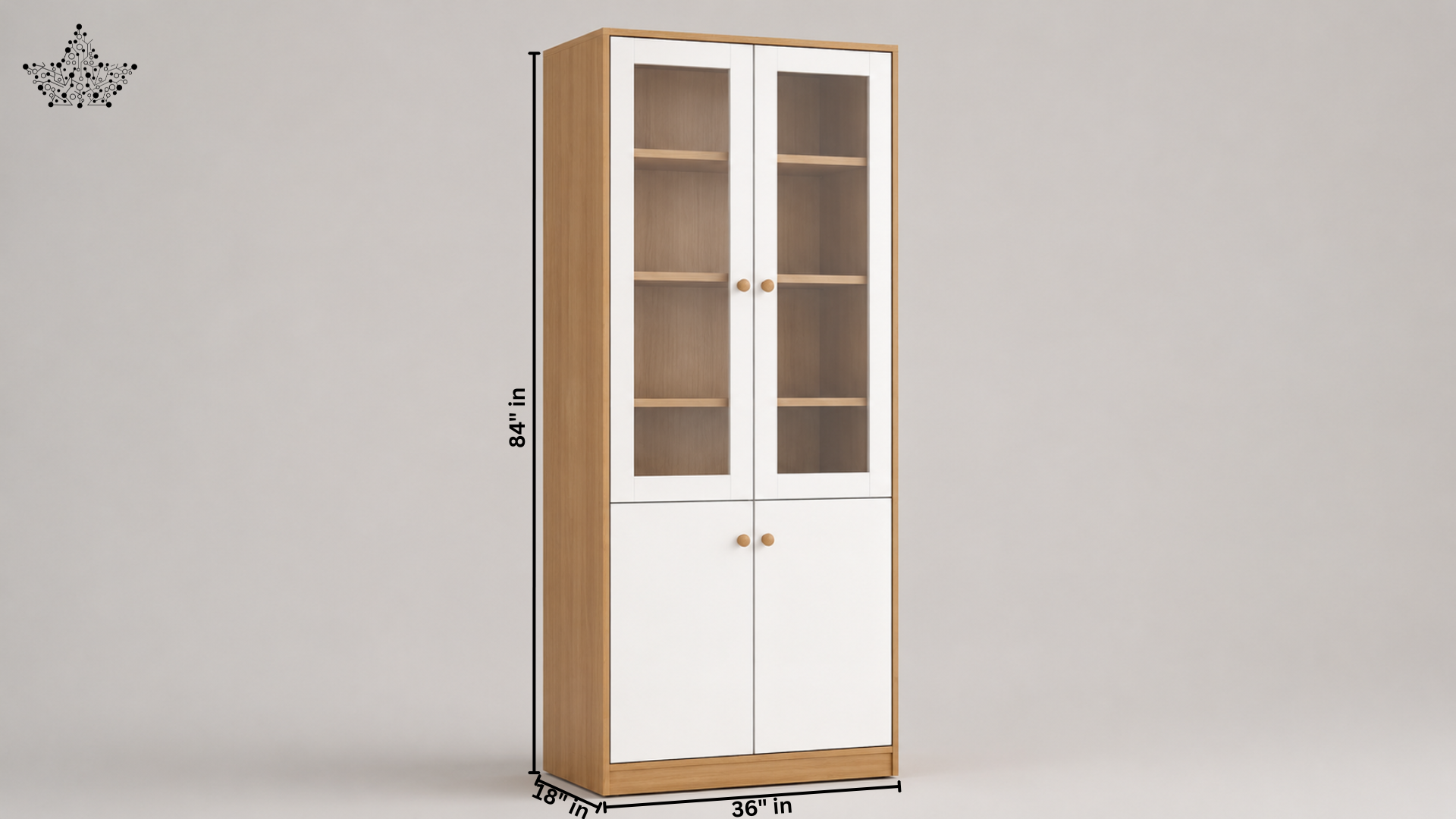 Vitrine Classic Crockery Unit