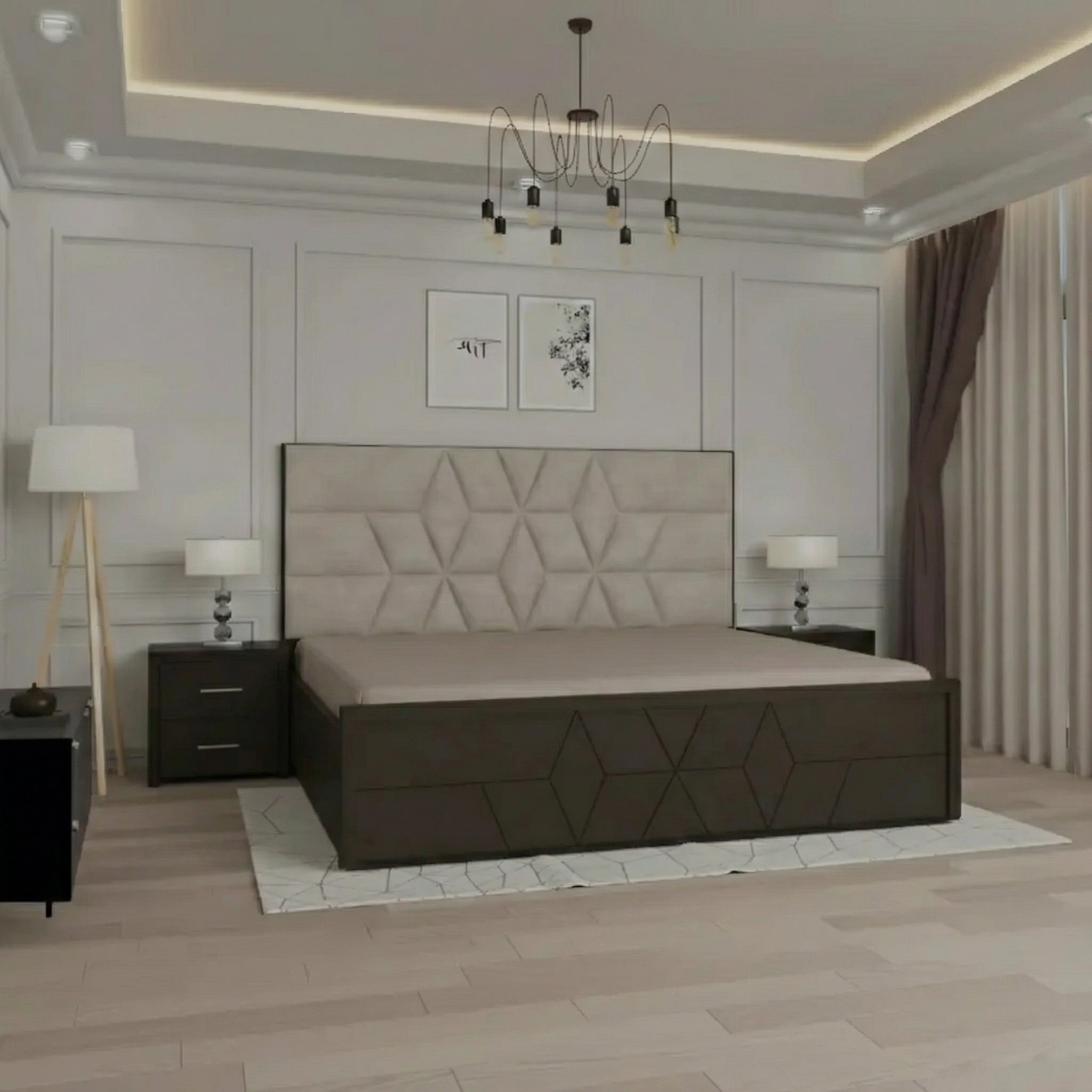 Diamond cut bed | Ardas Interior