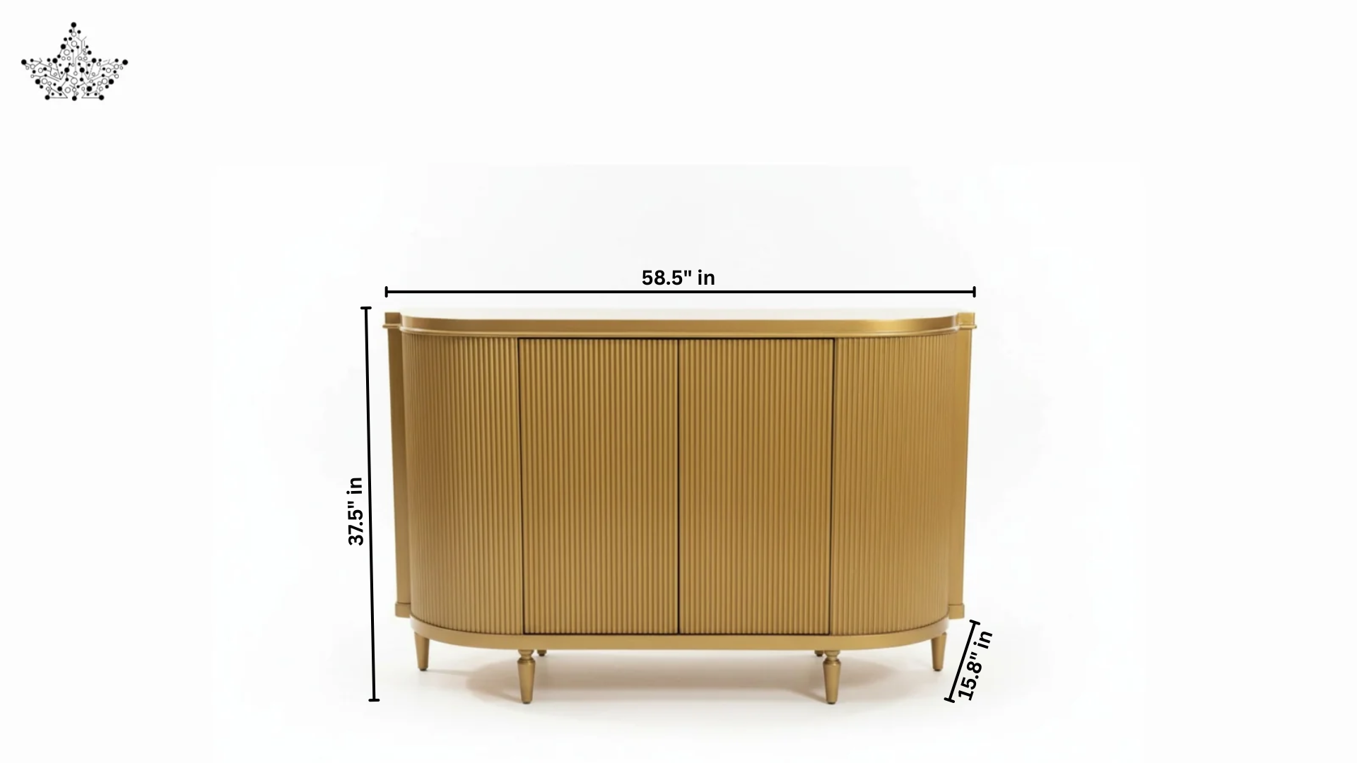 Oval Reeded Cabinet