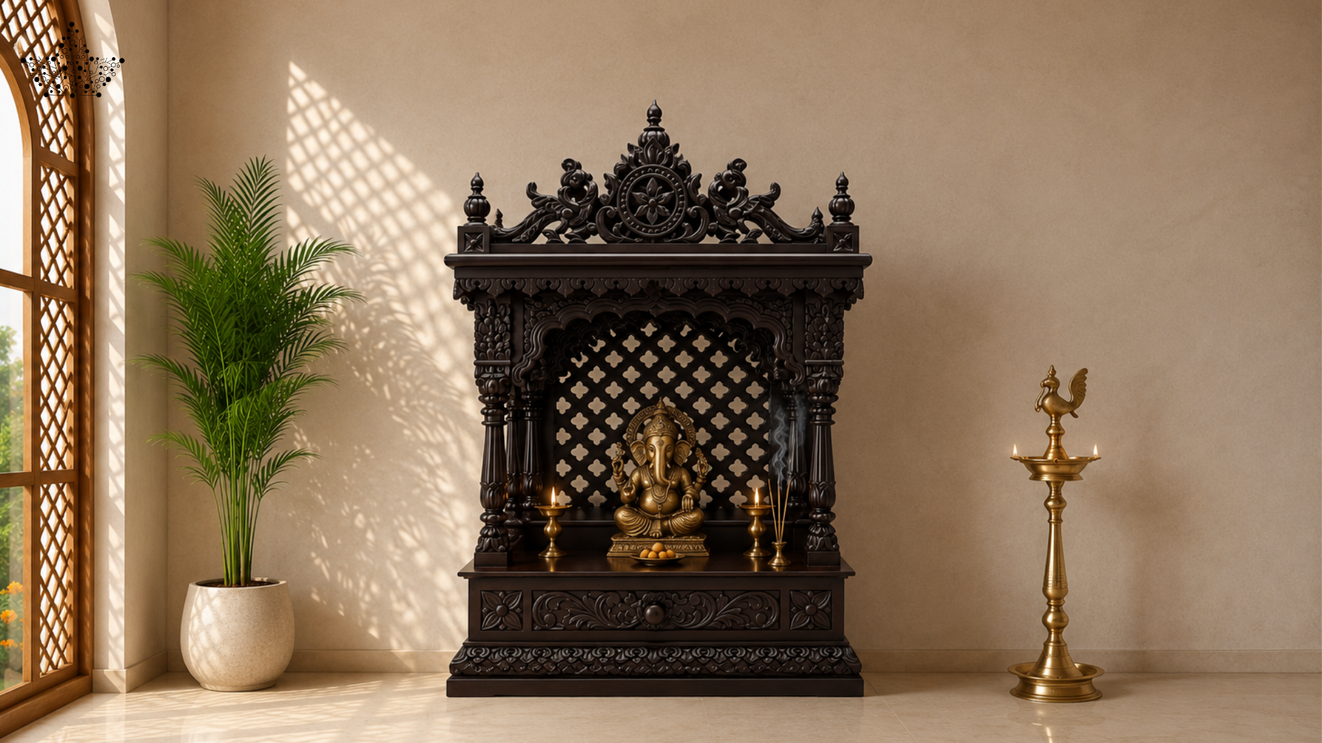 Black Crown Pooja Mandir