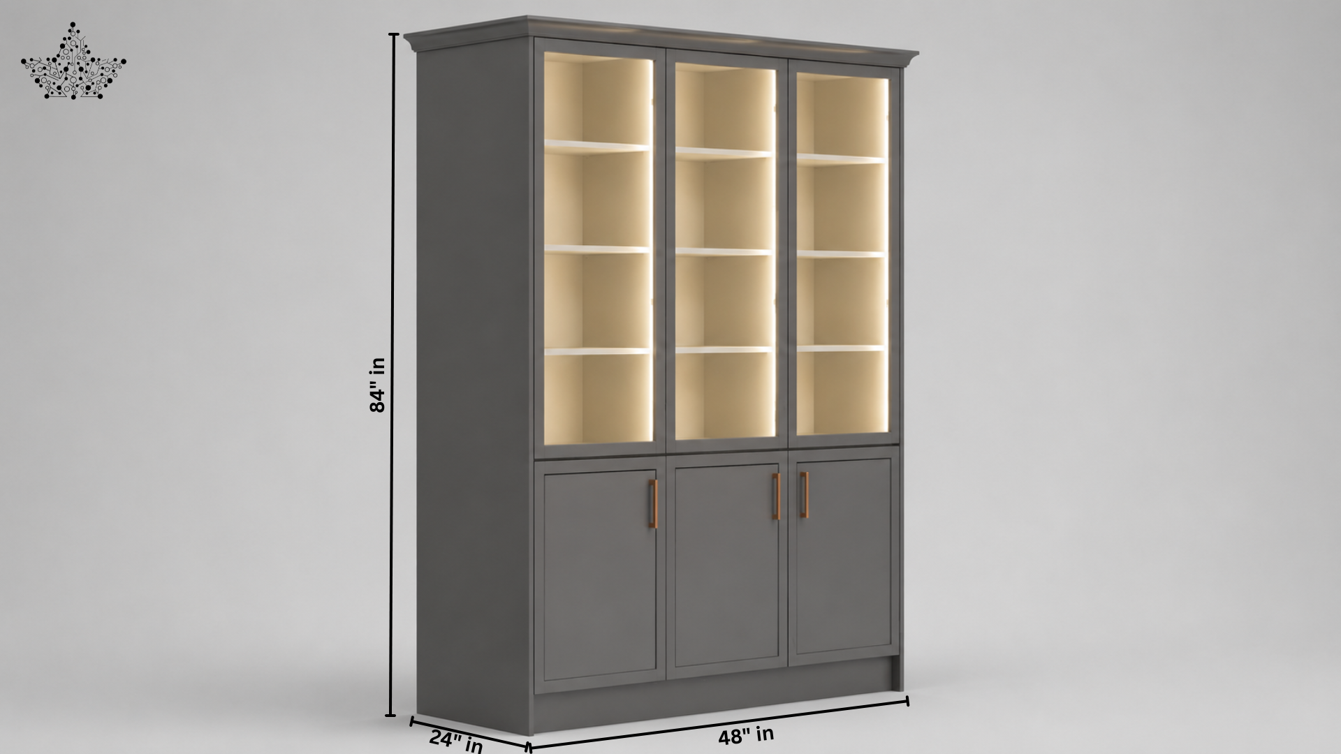 Nordic Glass Cabinet