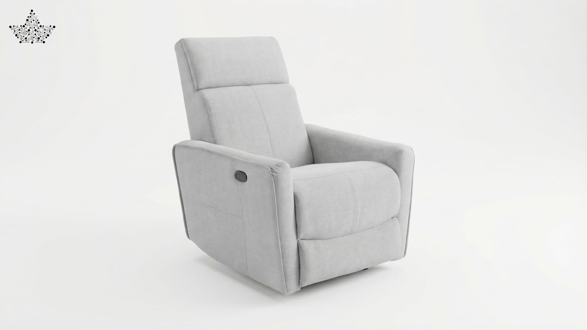 Rocking Revolving Recliner | Fabric Cotton Suede