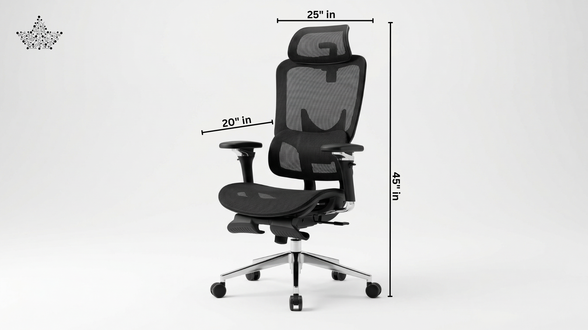 Mesh Chair Black High Back (Full Adjustable)
