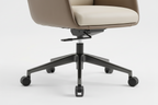 Beige office chair on a white background