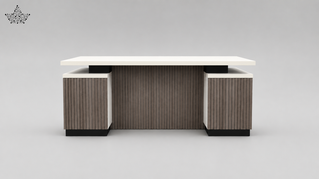 Auriva Executive Desk With Side Rack
