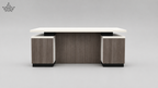 Auriva Executive Desk With Side Rack