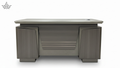 Classic Executive Office Desk with Dual Storage Cabinets