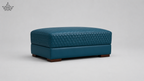 Diamond Quilted Upholstered Ottoman Puffy