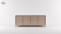 Luxe Gloss Sideboard - Mocha & Gold (6 ft.)
