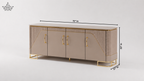Luxe Gloss Sideboard - Mocha & Gold (6 ft.)