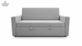 Gray sofa bed on a white background