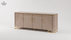 Luxe Gloss Sideboard - Mocha & Gold (6 ft.)