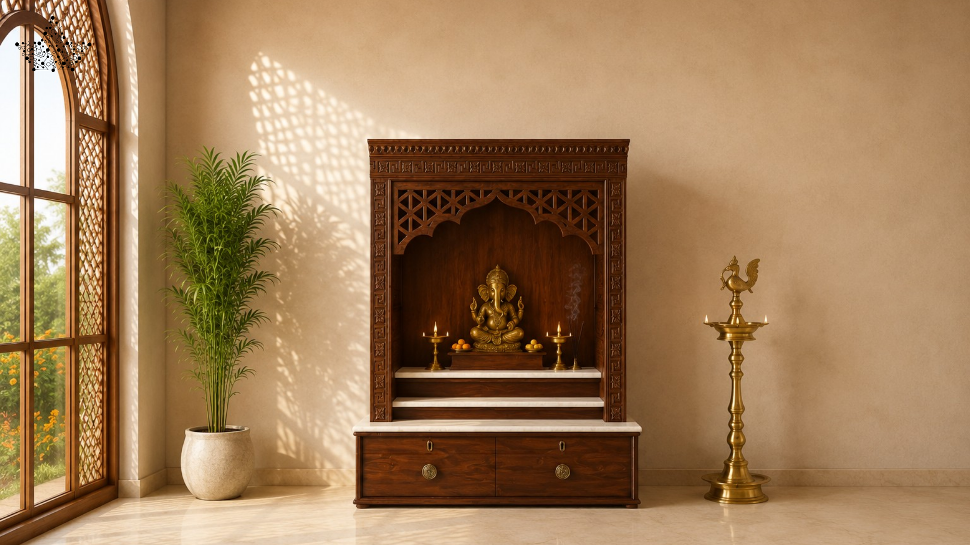 Classic Arch Pooja Mandir