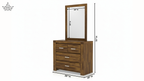 Solid Wood Dressing Table with Mirror